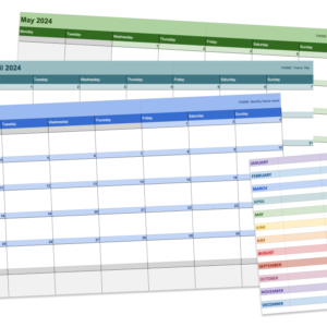 Bare Roots Branding Content Calendar Template